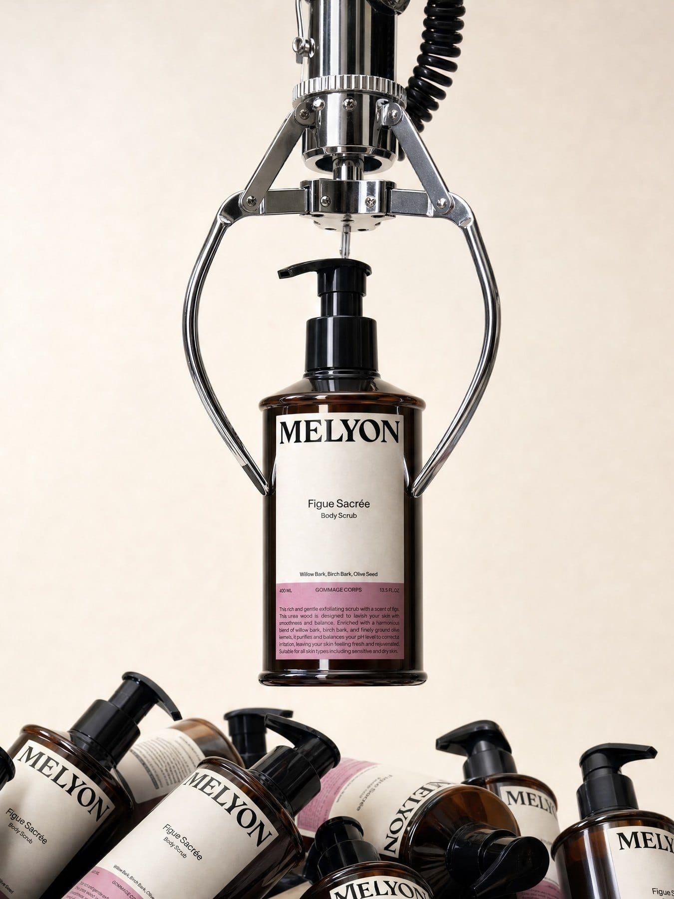 Melyon — Body scrub, product film